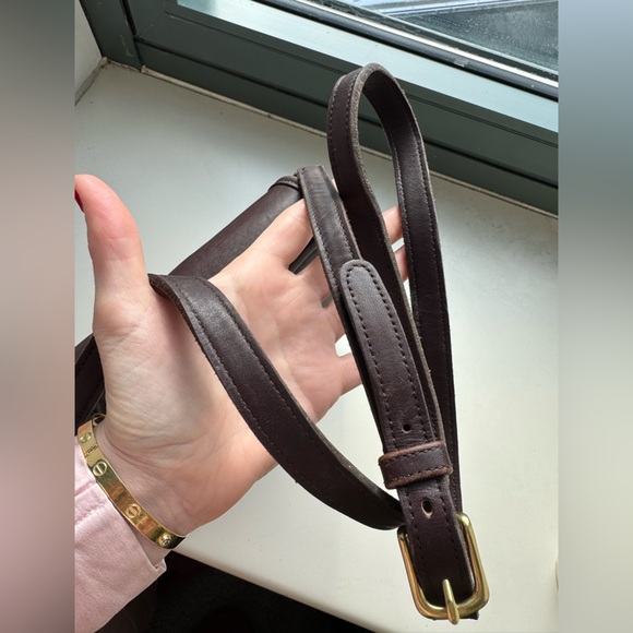 Vintage Coach 1999 9076 Mahogany Leather Companion Flap Bag - Picture 8 of 11